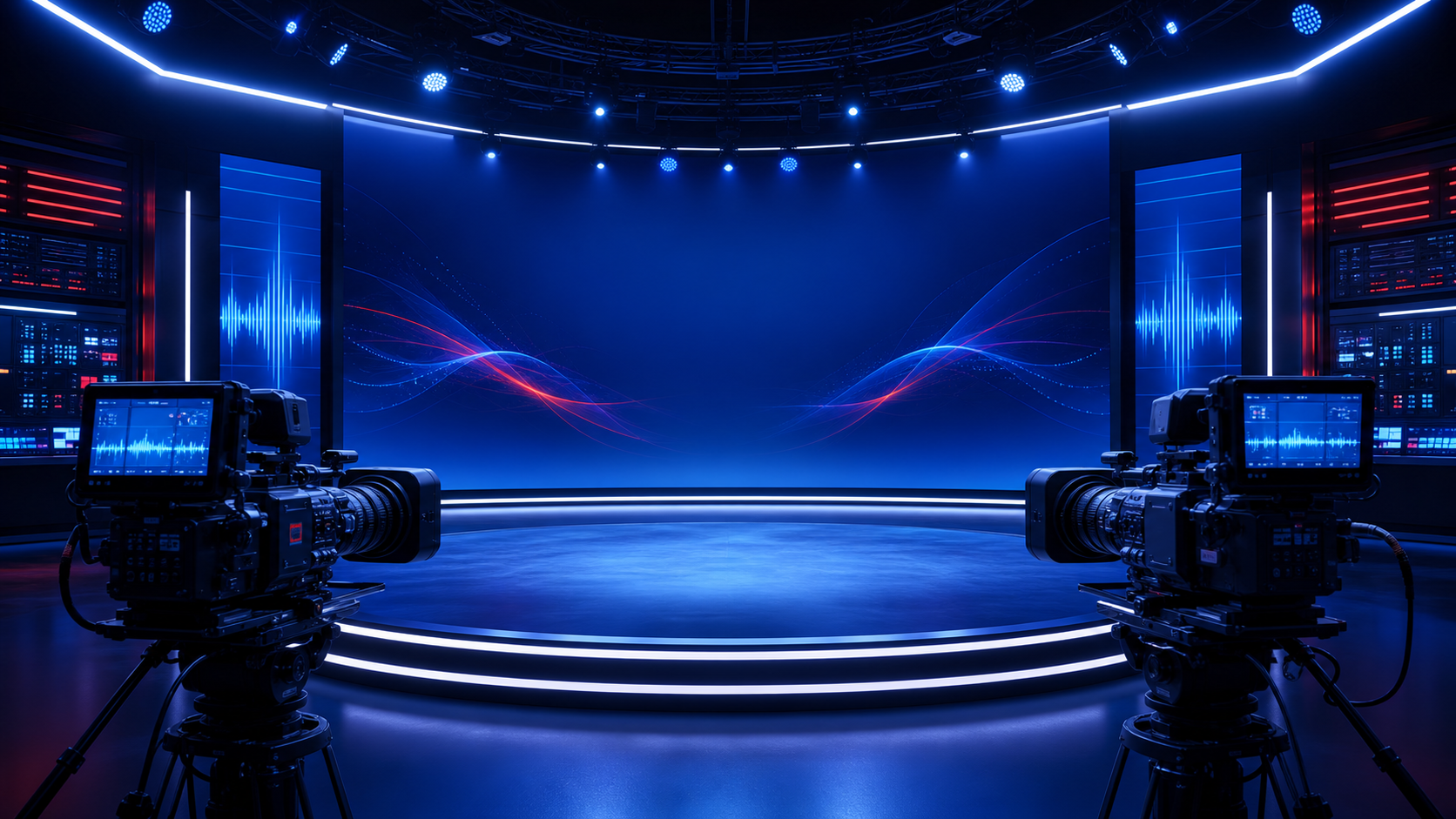 Professional MKCast Live studio with cameras