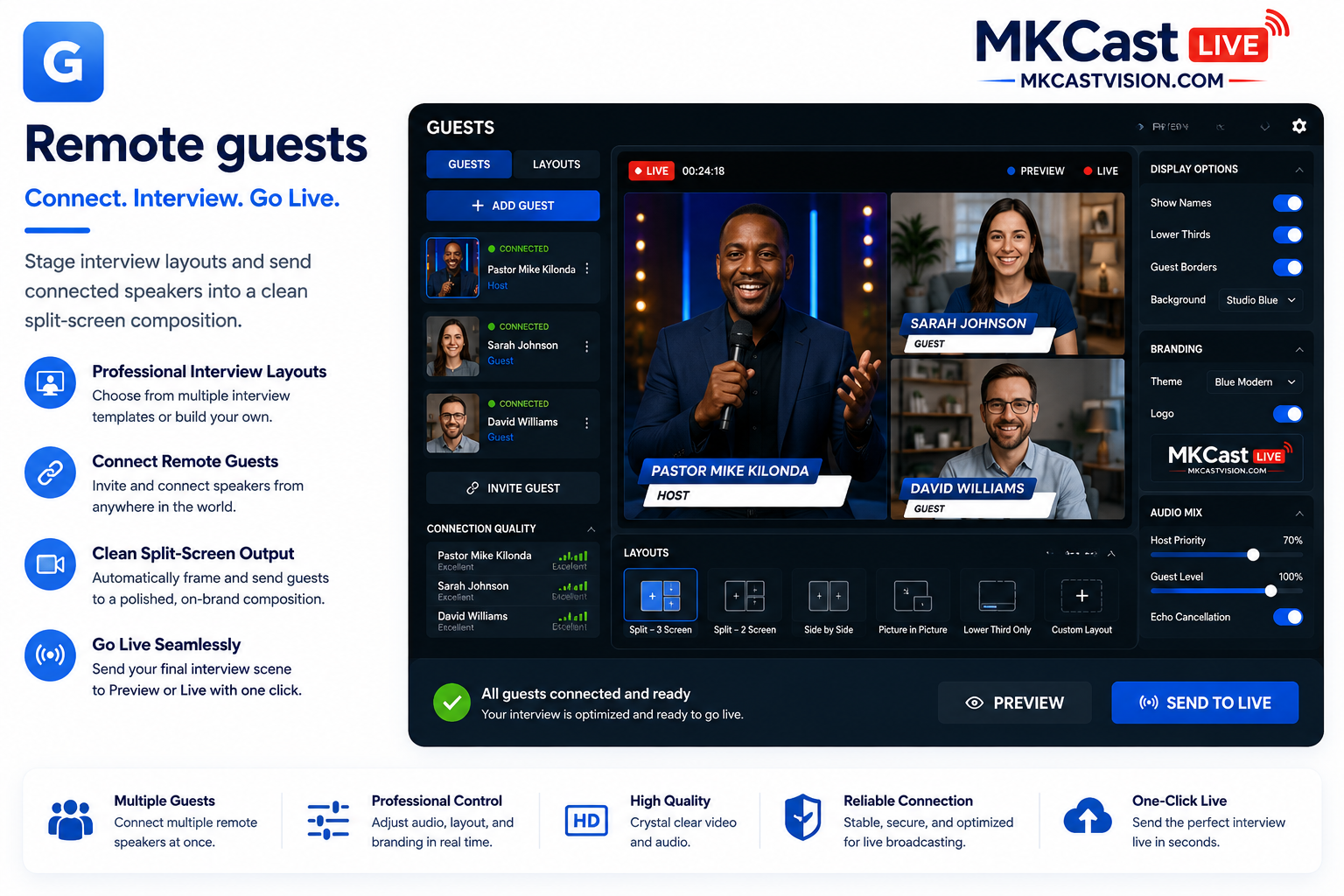 Remote guests in MKCast Live
